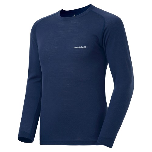 Super Merino Wool Middle Weight Round Neck Shirt - Men