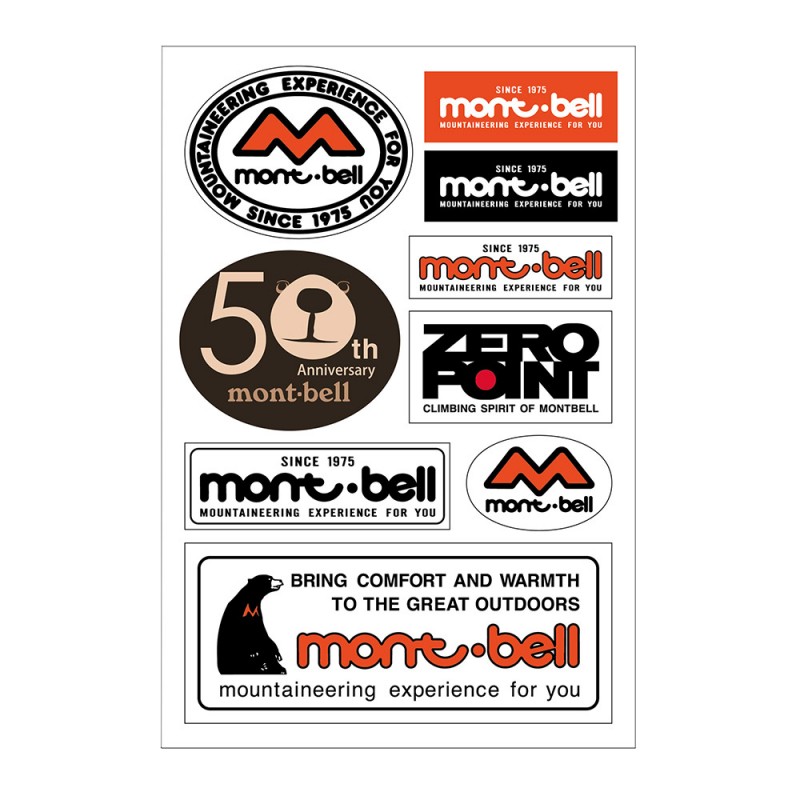 Sticker Set mont-bell Logo 50th